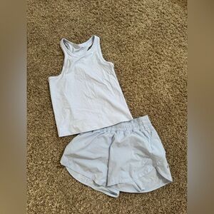 lululemon athletica Women’s Light purple shorts and tank top